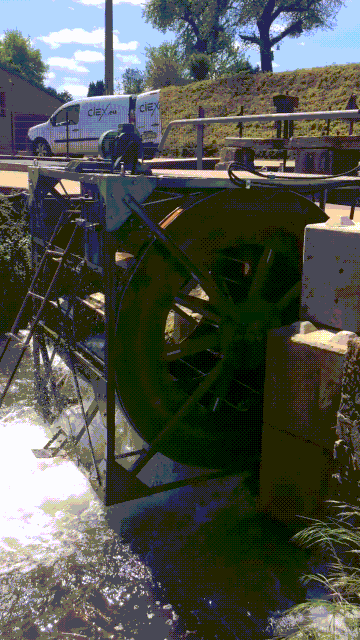 L'hydrolienne CIEX POWER en fonctionnement sur le Ton
