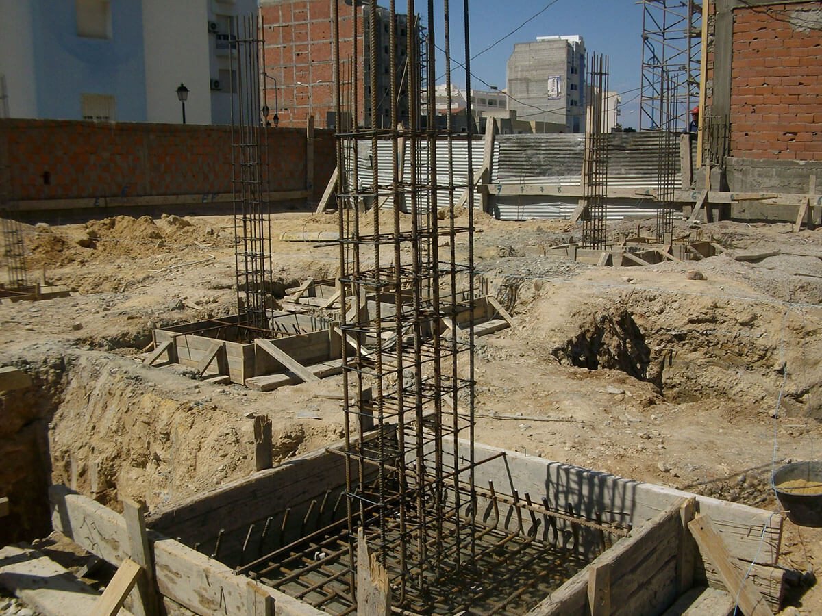 Plan de coffrage et ferraillage d'un bâtiment
